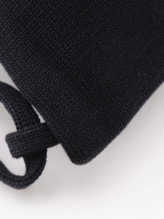 CHANEL knapsack Backpack Daypack Sports line black cotton unisex main image 4